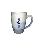 Mug Marbleized Blue G Clef